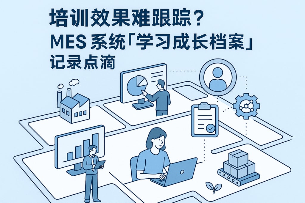 培训效果难跟踪？MES 系统「学习成长档案」记录点滴